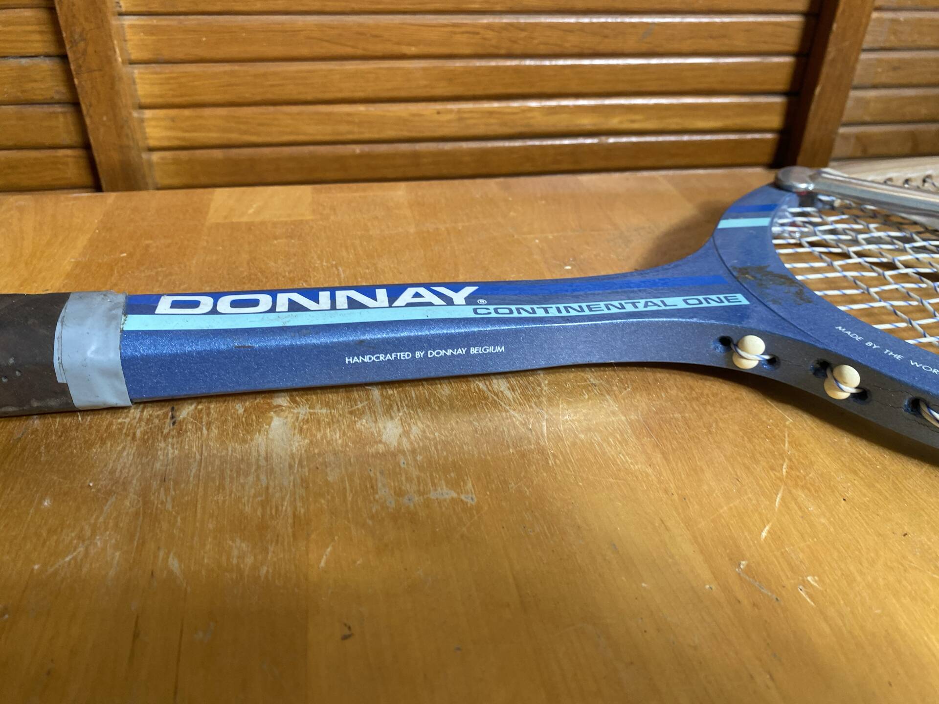 Old tennis racket donnay continental one wood + vintage zéphyr