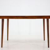 1960s Walnut Extendable Dining Table in Gloss Finish, Czechoslovakia