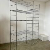 Old modular metal shelf vintage bookcase 10 design shelves from the 80s