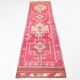 Red & Pink Hallway Vintage Runner Rug, 80x306Cm