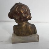 Bronze child bust of Jean Marie Camus