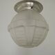 Art Deco ceiling light in glass and metal