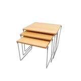 Set of 3 nesting tables by Hyllinge Mobler Denmark