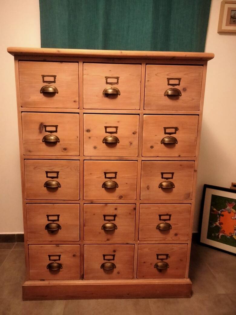 Meuble de notaire - 15 tiroirs