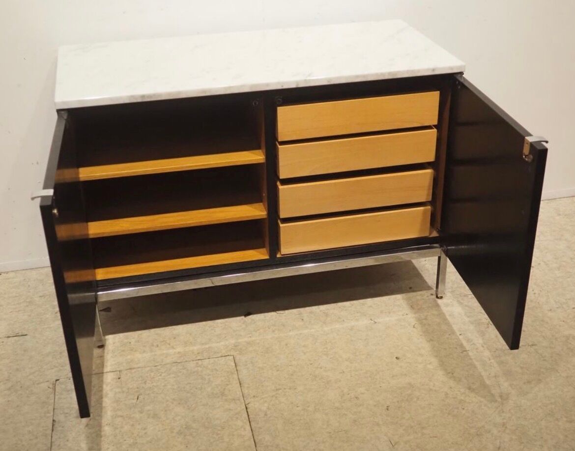 Sideboard Florence Knoll – Knoll International, 1961 – Laque noire & m
