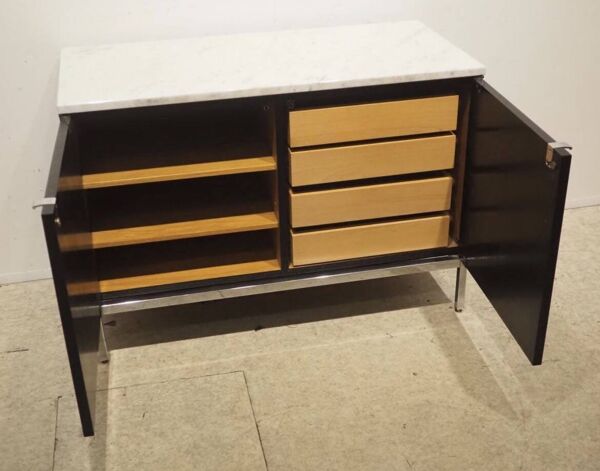 Sideboard Florence Knoll – Knoll International, 1961 – Laque noire & m