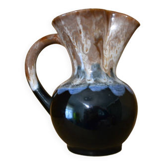 Flamed stoneware jug