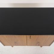 Scandinavian chest of drawers in teak and skai, Sweden, 1960