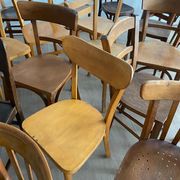 Set of 30 bistro chairs BOIS COURBÉ Vintage 60s mismatched