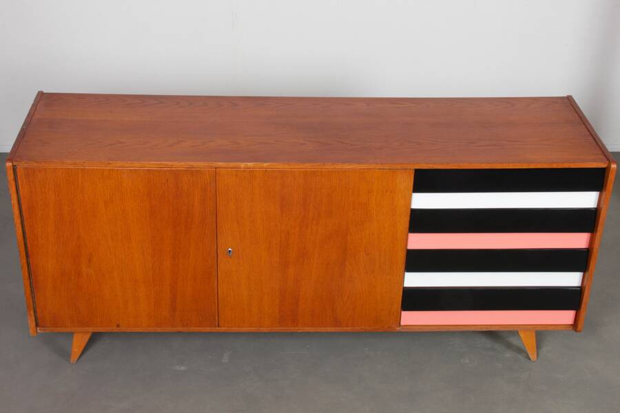 Oak sideboard by Jiri Jiroutek, model U-460, 1960