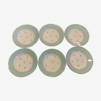 Saint Amand Hollow Plates - Mint and Gold Hamage