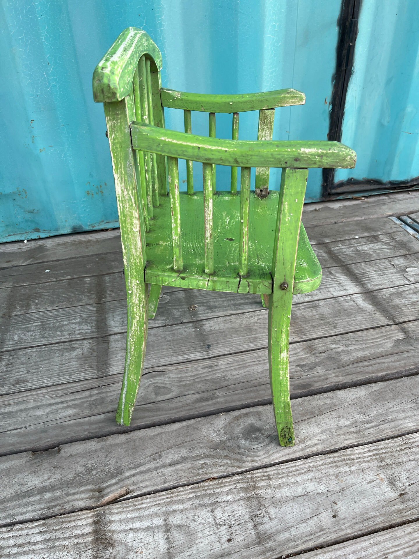 Vintage wooden child’s chair