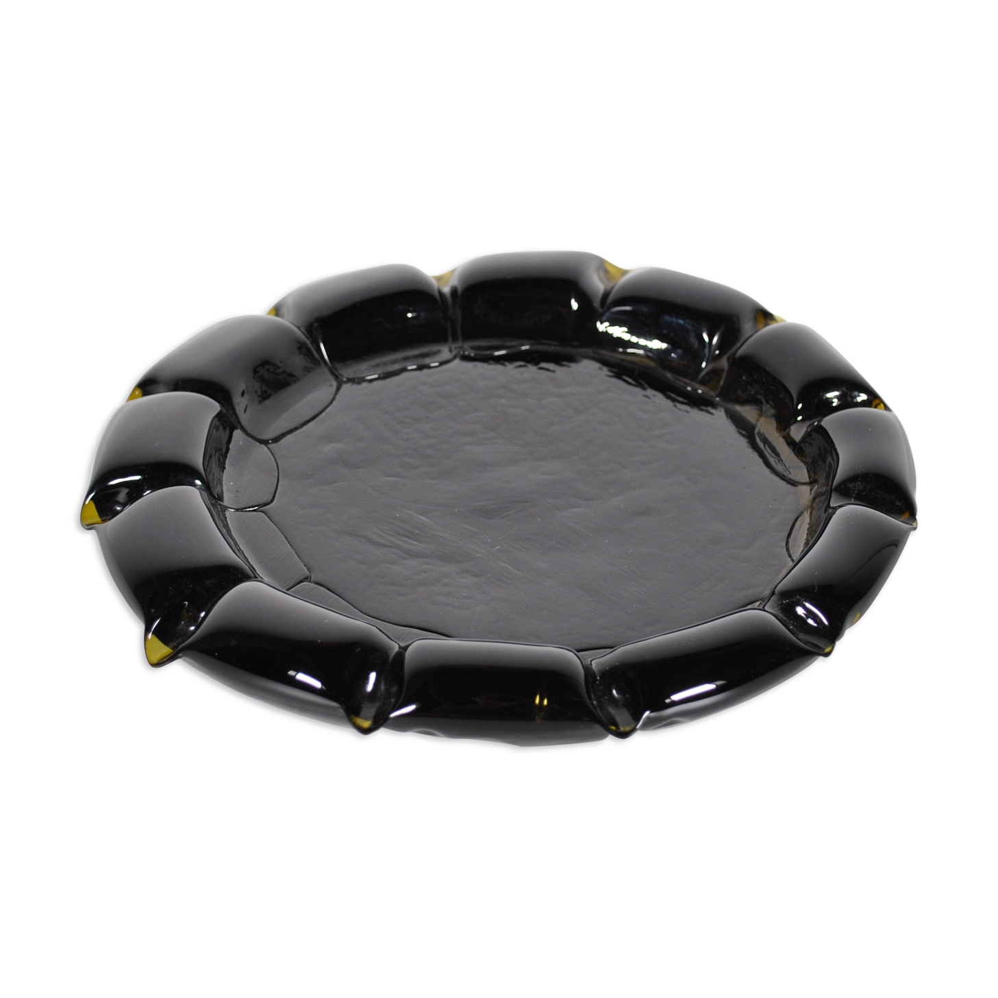 Empty pocket or ashtray in glass 1970