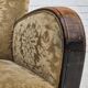 1950s, Danish vintage relax armchair, furniture velour, ash wood.