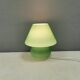 Retro green 'mushroom' table lamp, Danish from the 1980s-90s.