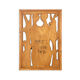 Roger Kressmann. Carved walnut panel with a gouge. 1980s.