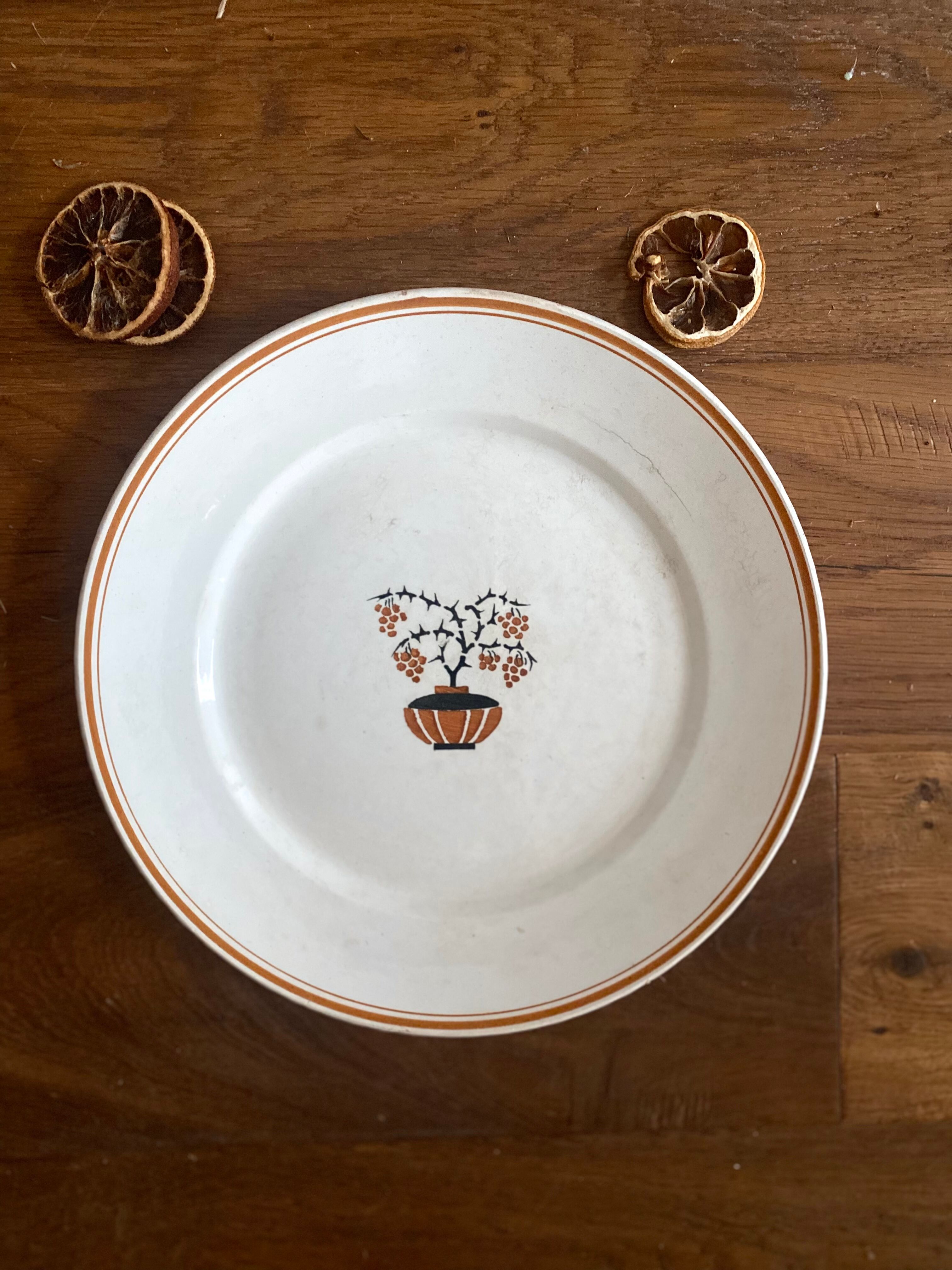 Old earthenware dish from St.Amant