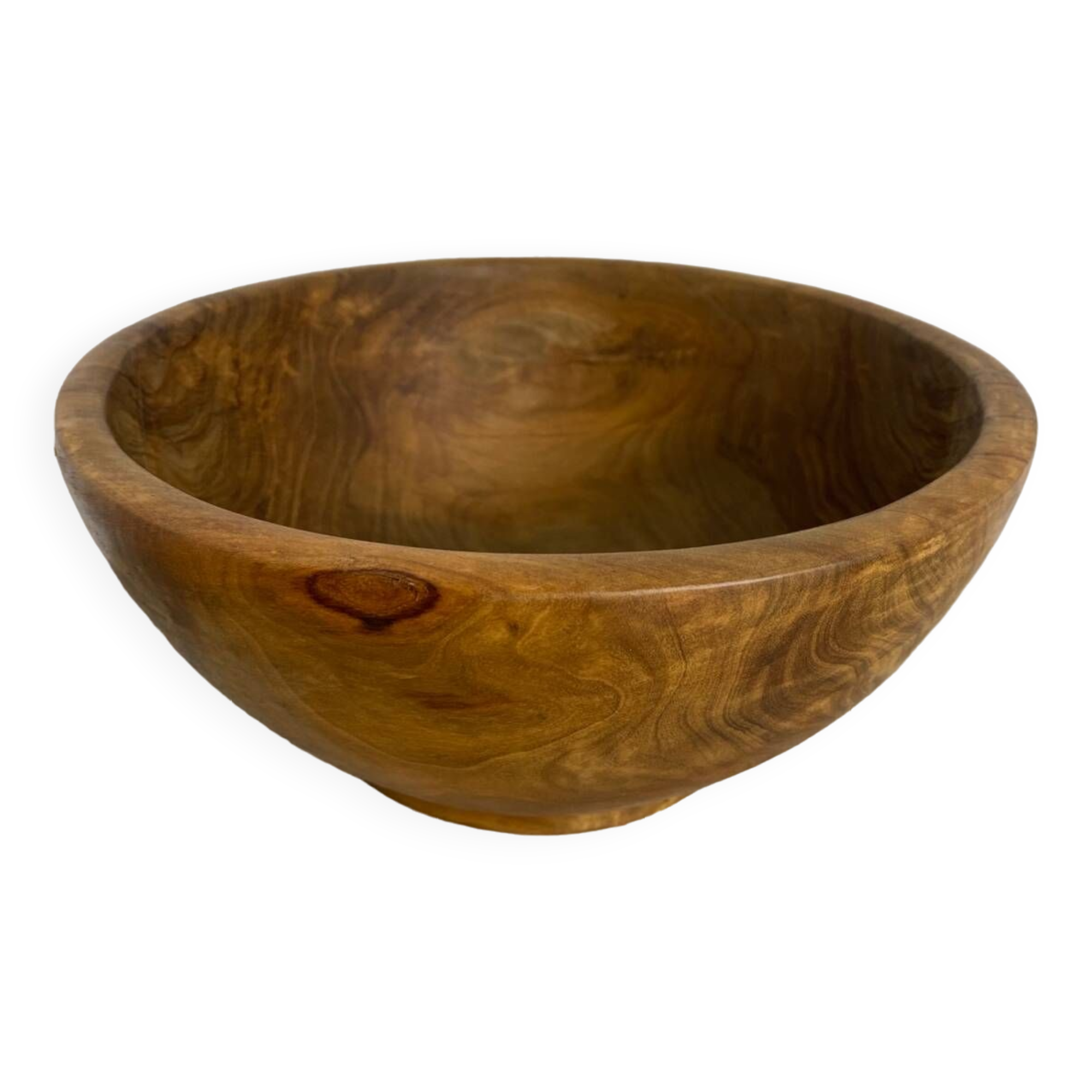 Olive wood salad bowl