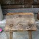 Old wooden stool