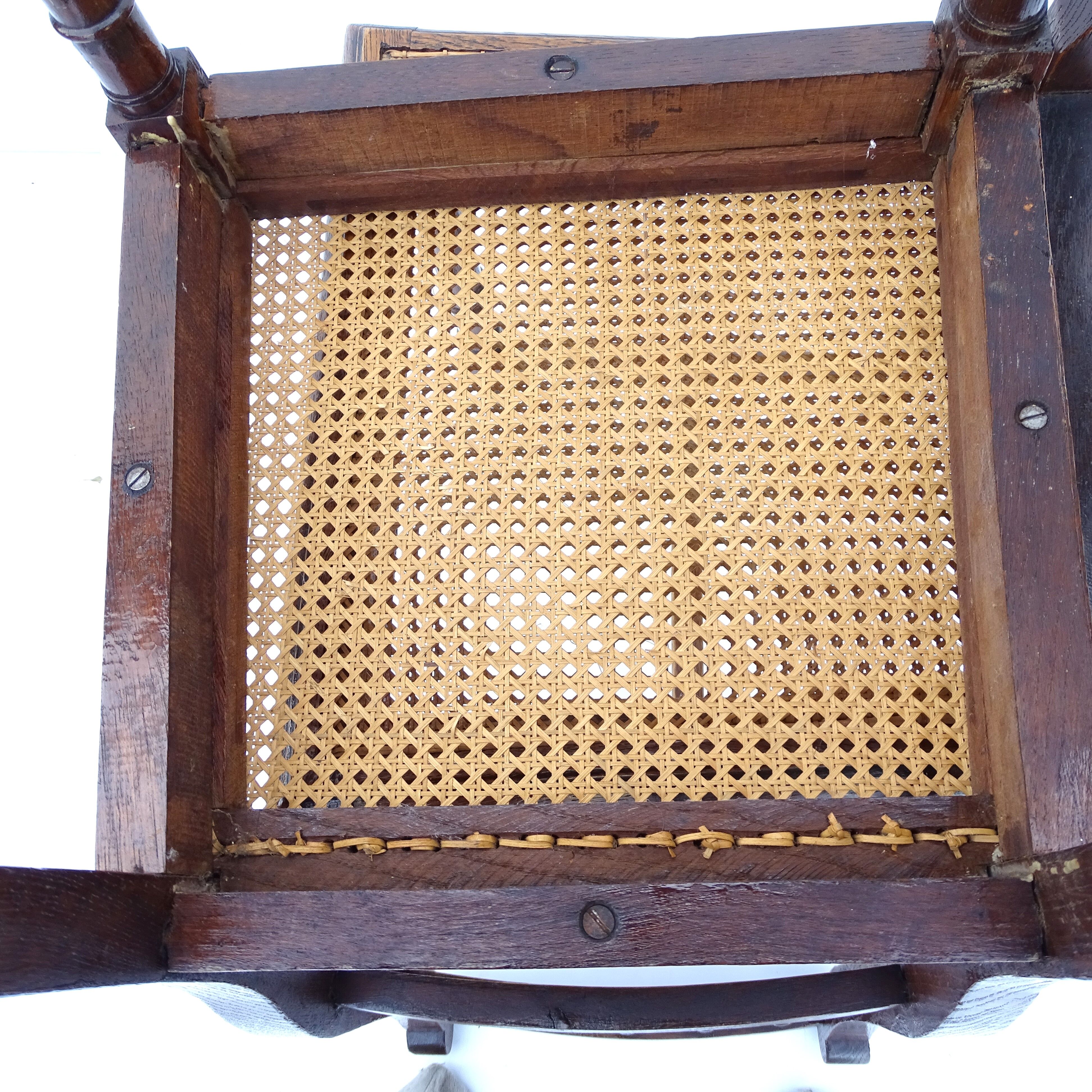 Set of 6 canned chairs