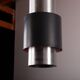 Large Danish aluminum pendant light, Zénith model by Jo Hammerborg for Fog & Mørup 1960.