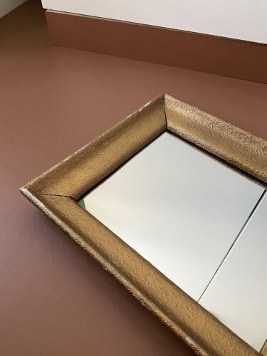 Miroir cadre doré 30x24cm