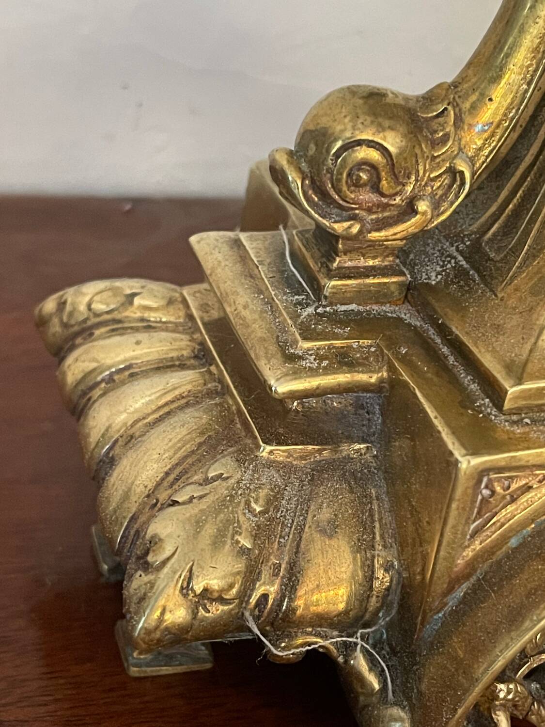19th century gilded bronze candlestick