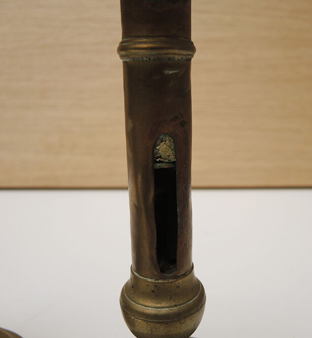 Set of 6 brass candlesticks