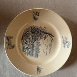 Lot de 4 assiettes  Longchamp  anciennes