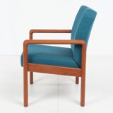 Kai Kristiansen armchair, vintage, 1960s, teak, Denmark, newly