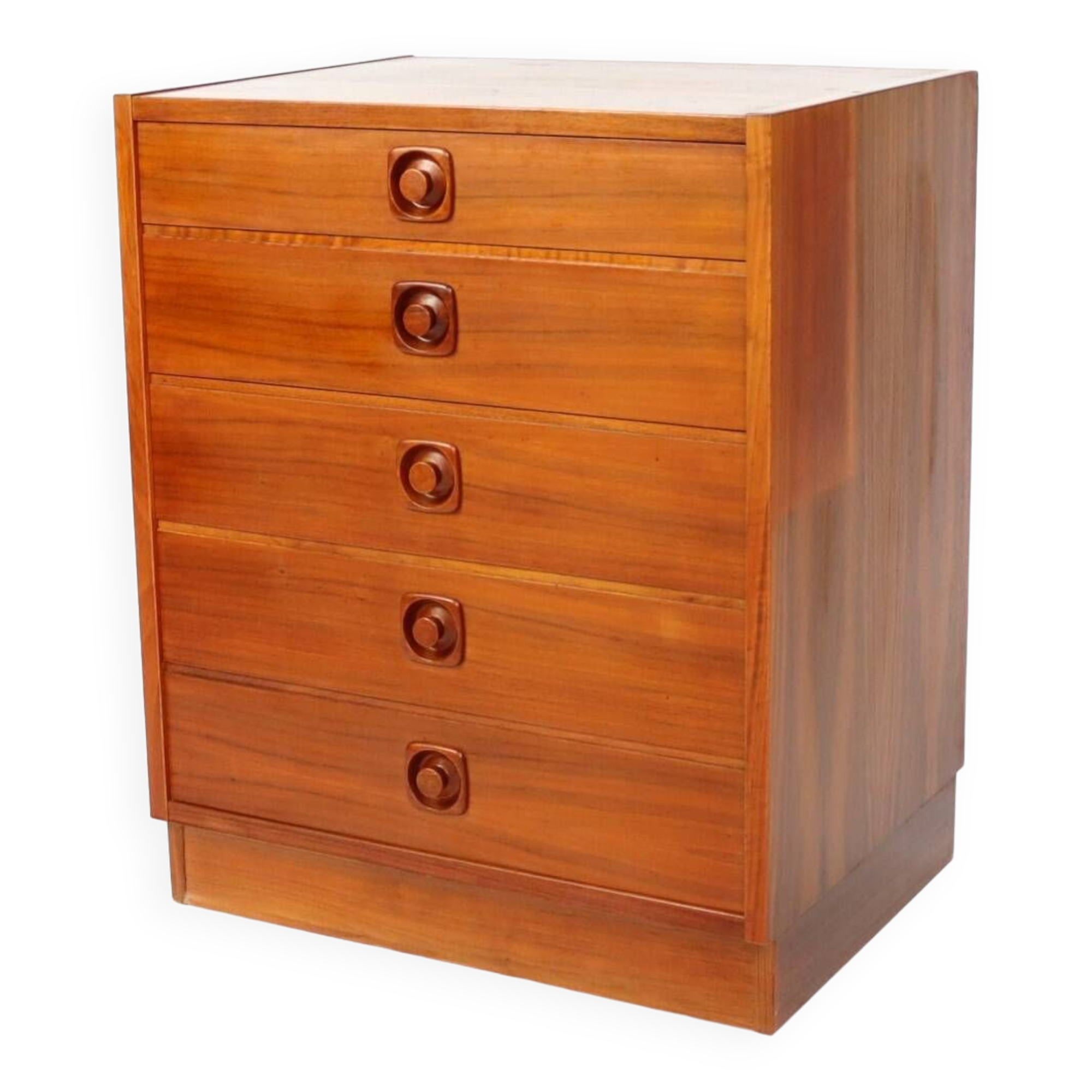 Commode cinq tiroirs années 70