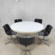 Midcentury dining office set Tecno 'Modus' chairs