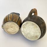 Flamed stoneware pitcher signed Méténier, 1900