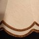Vintage bell-shaped lampshade with scalloped edges