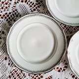 Set of 6 Sologne porcelain dessert plates