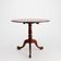 Table ronde inclinable vintage en cerisier, années 1950