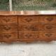Commode américaine 9 tiroirs Bassett Furniture style Louis XV en bois massif, 1940