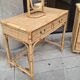 Woven rattan and wicker furniture. Vintage.