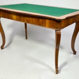 Large flat desk Biedermeier in cherry veneer, Circa 1815 Austria