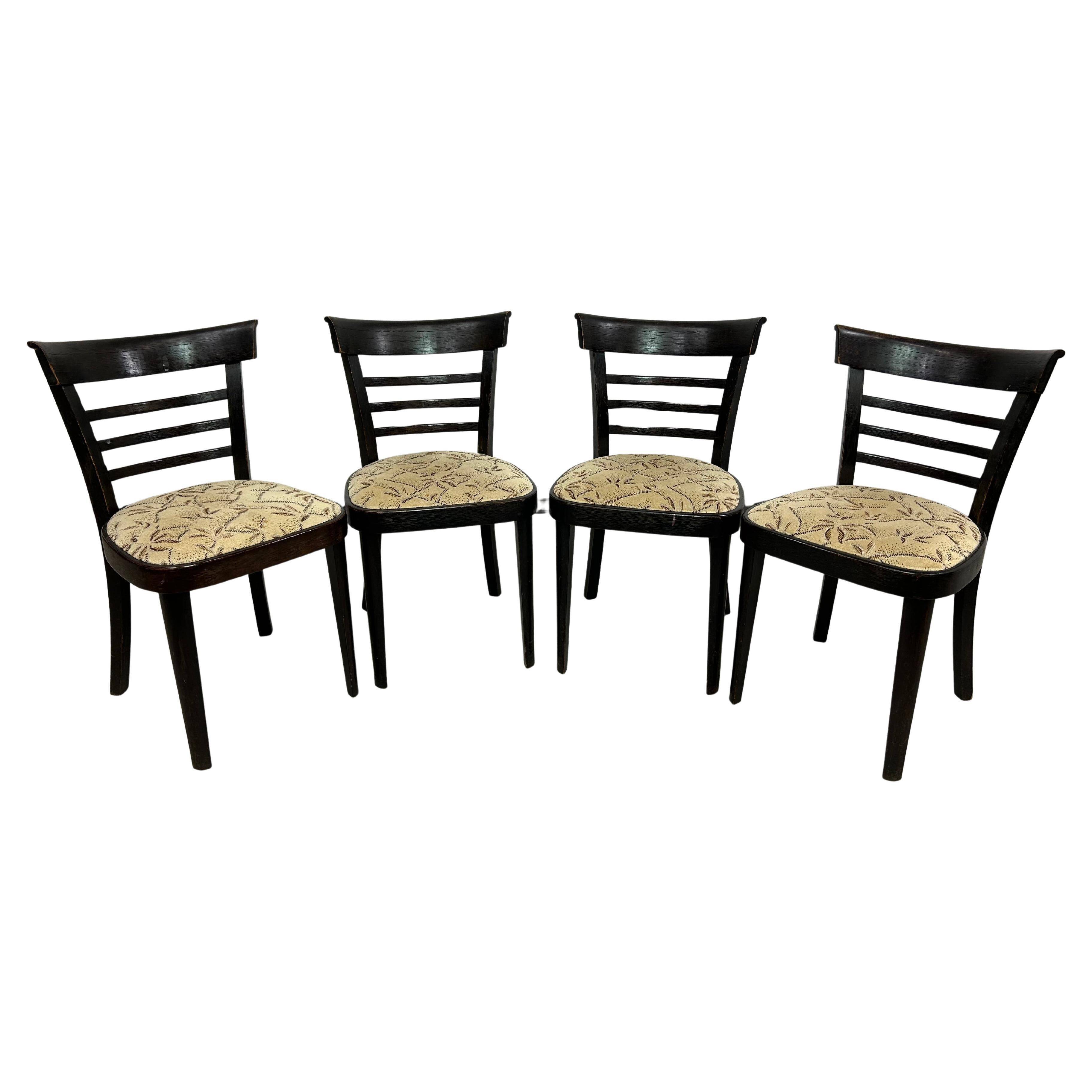 Art Deco dining chair by J. Halabala for Ton Bystřice pod Hostýnem