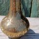 Large gilded and engraved brass vase