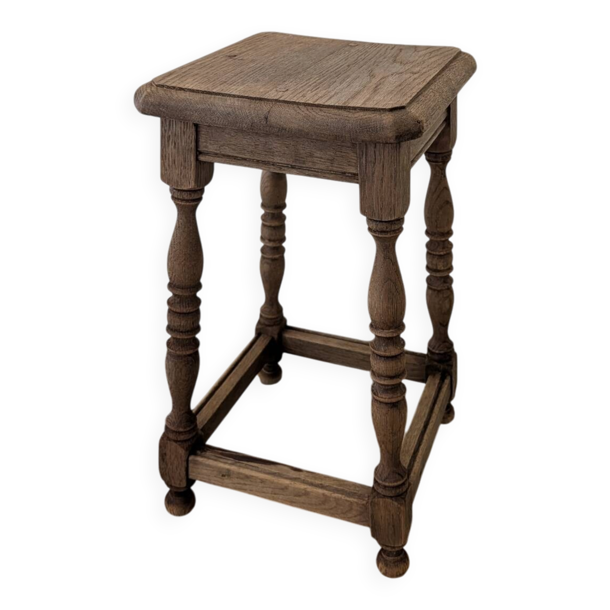 Oak stool in Louis XIII style