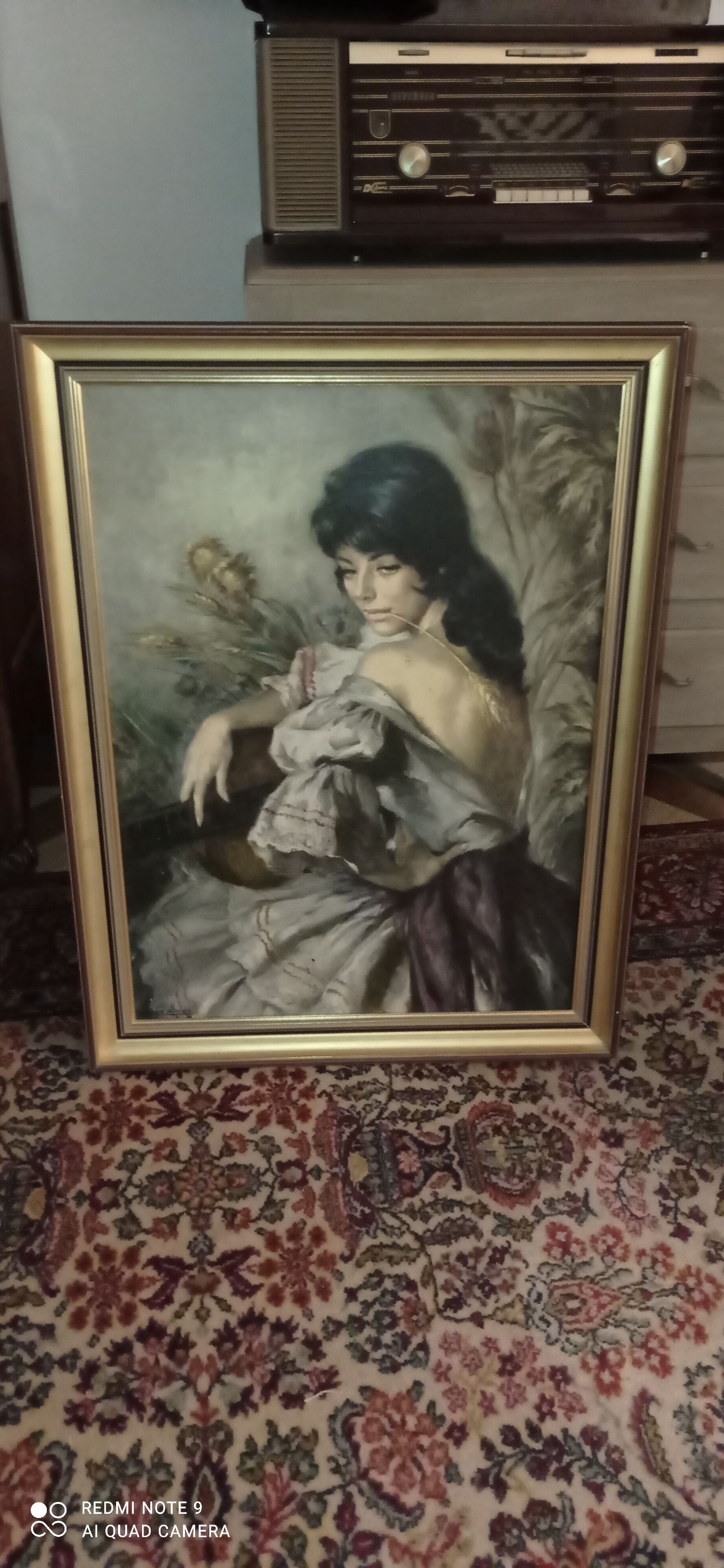 Portrait of a woman or painting