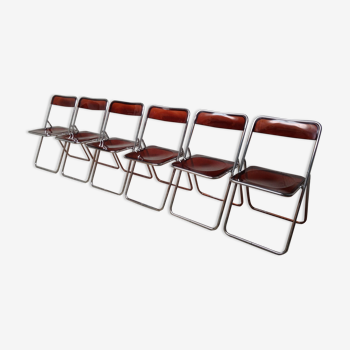 6 folding chairs 1970