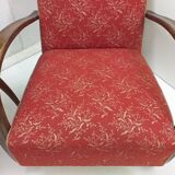 1940 Set of two Halabala Armchairs H 269 + Spider table