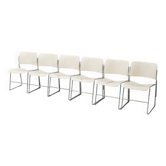 Ensemble de 6 chaises 40/4 Rowland GF Furniture design moderniste vintage des années 1960.