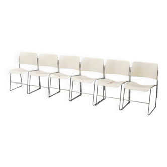Set of 6 40/4 chairs Rowland GF Furniture 1960s vintage modernist design