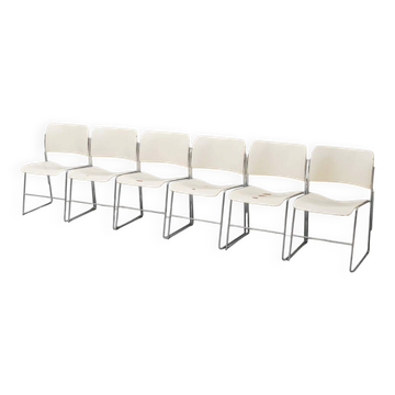 Set of 6 40/4 chairs Rowland GF Furniture 1960s vintage modernist design