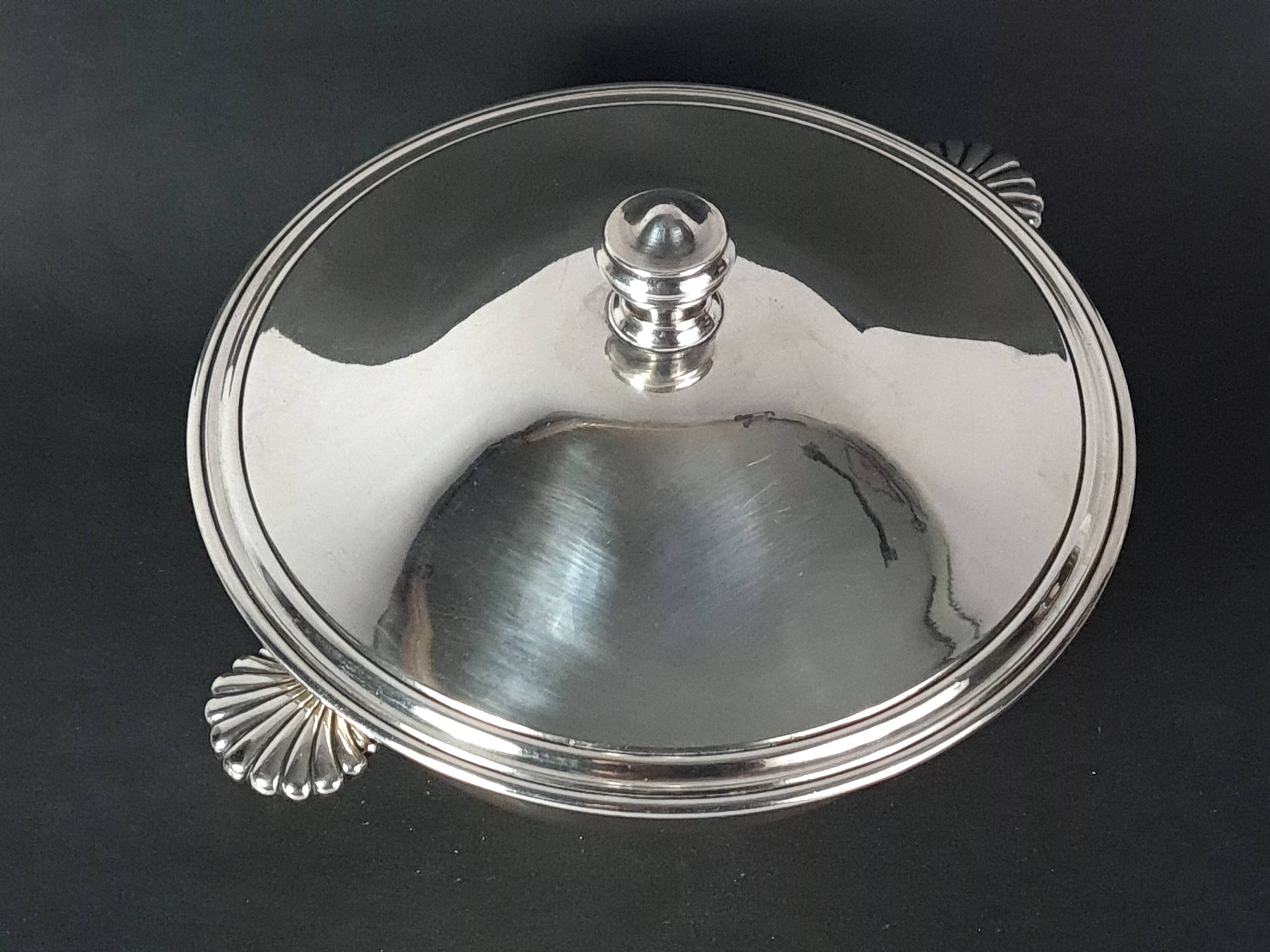 Christofle ear-handled bouillon silver-plated Beautiful silvering C976