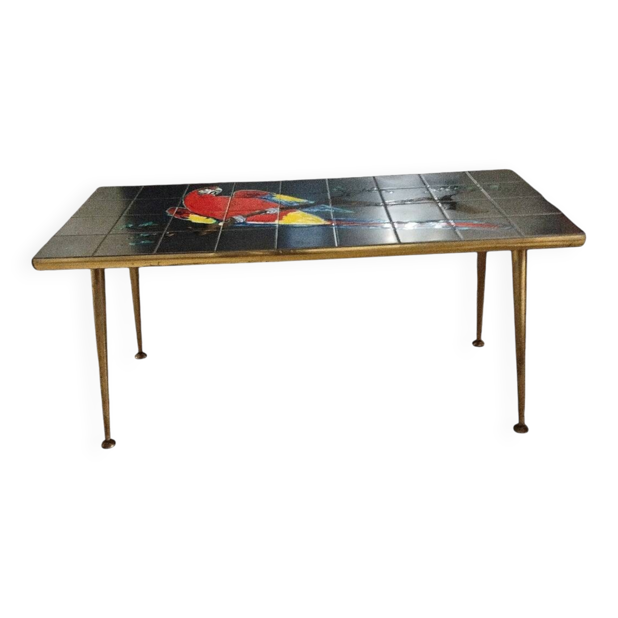 Ceramic coffee table from the 1950s signed Denisco.